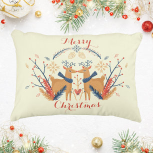Coussins Décoratifs Rindeer scandinave Nordic Merry Christmas Art