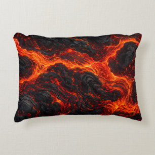 Coussins Décoratifs Rivières de Feu Volcanique Décoratif
