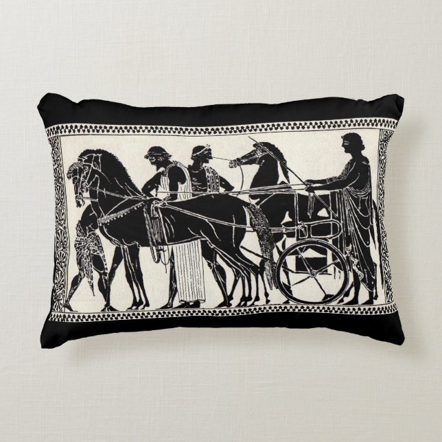 Coussins Décoratifs Romancient men and horses (Devant)