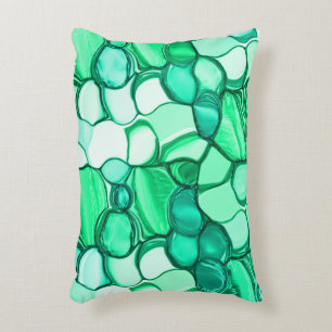 Coussins Décoratifs Ronds comme des pierres dans des nuances de vert c