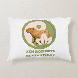 Coussins Décoratifs Rongeurs Zen N'Ont Jamais De Stress Humour Capybar