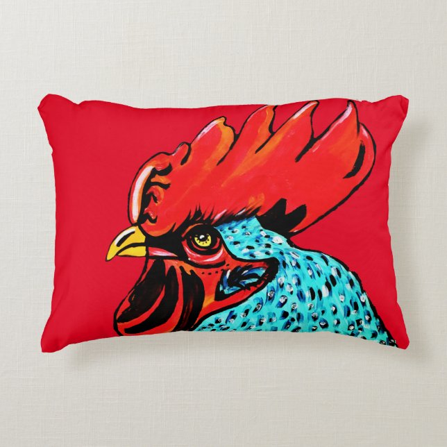 Coussins Décoratifs Rooster Lover réversible (Devant)