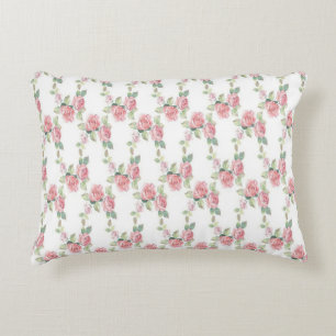Coussins Décoratifs Rose Florale Rose Chic Usé
