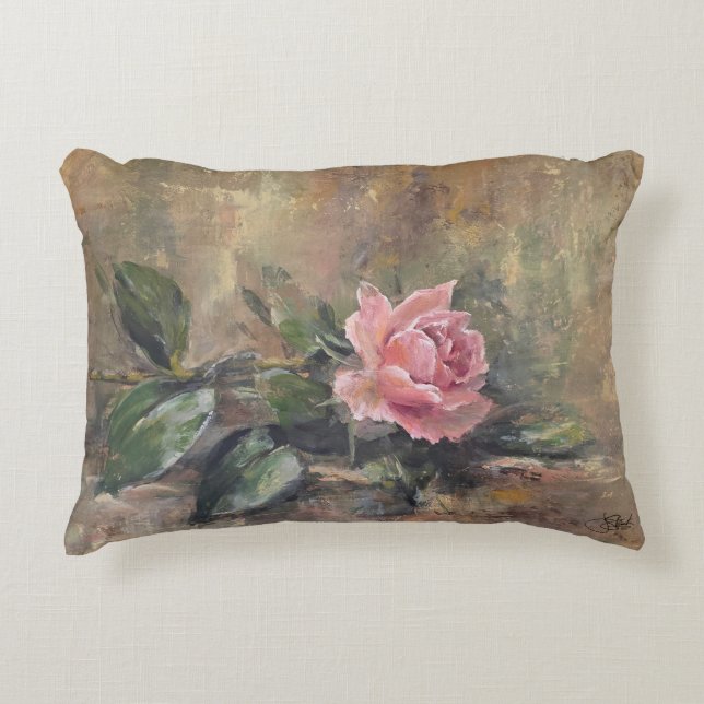 Coussins Décoratifs Rose Grâce Rougeissante (Devant)