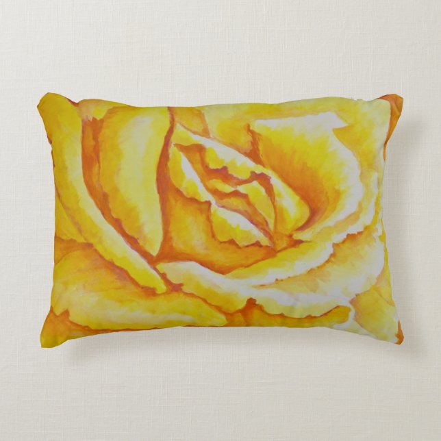 Coussins Décoratifs Rose jaune (Devant)