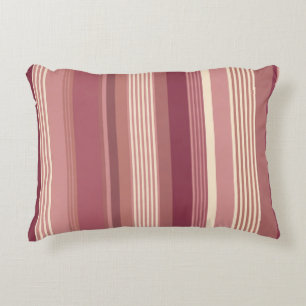 Coussins Décoratifs Rose Poussiéreux Chauds Roses Atténuées Rayures Gr