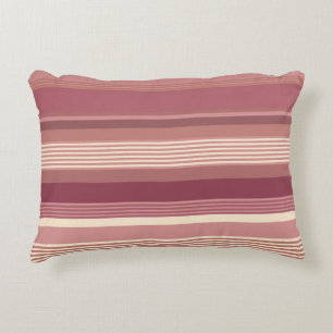 Coussins Décoratifs Rose Poussiéreux Chauds Roses Atténuées Rayures Gr
