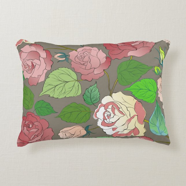 Coussins Décoratifs Roses 30 (Devant)