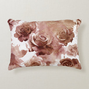 Coussins Décoratifs Roses d'aquarelle 3