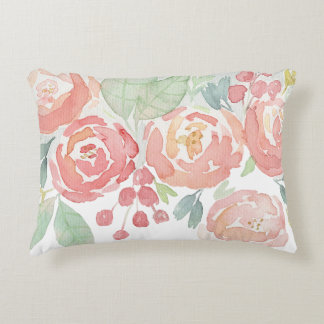 Coussins Décoratifs Roses roses roses aquarelle