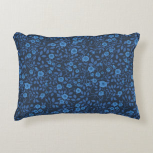 Coussins Décoratifs Roses sauvages en bleu