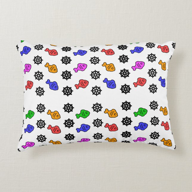 Coussins Décoratifs Roues de Poisson Enfants   (Devant)