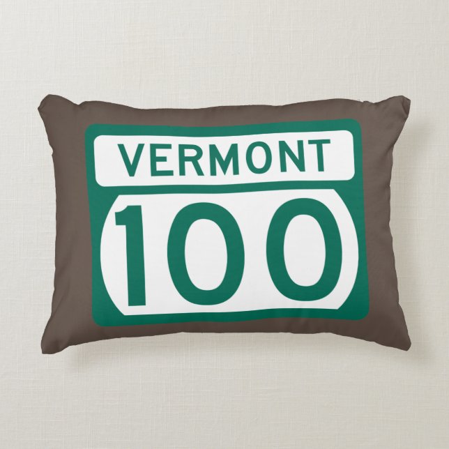 Coussins Décoratifs Route 100 du Vermont (Devant)