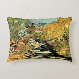 Coussins Décoratifs Route à Saint-Rémy, figure féminine de Vincent van