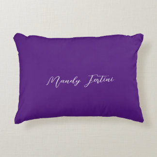 Coussins Décoratifs Royal Purple Plain Élégante Calligraphie minimalis