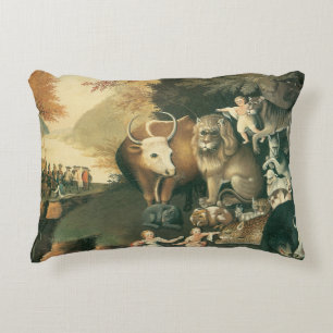 Coussins Décoratifs Royaume Pacifique par Edward Hicks Art Populaire V