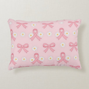 Coussins Décoratifs Ruban Rose Sensibilisation au Cancer du Sein