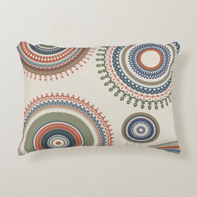 Coussins Décoratifs Sage bleu neutre Multi Mandala (Devant)