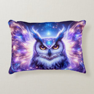 Coussins Décoratifs Sagesse Mystique Cosmique Hibou Spirituel Céleste 