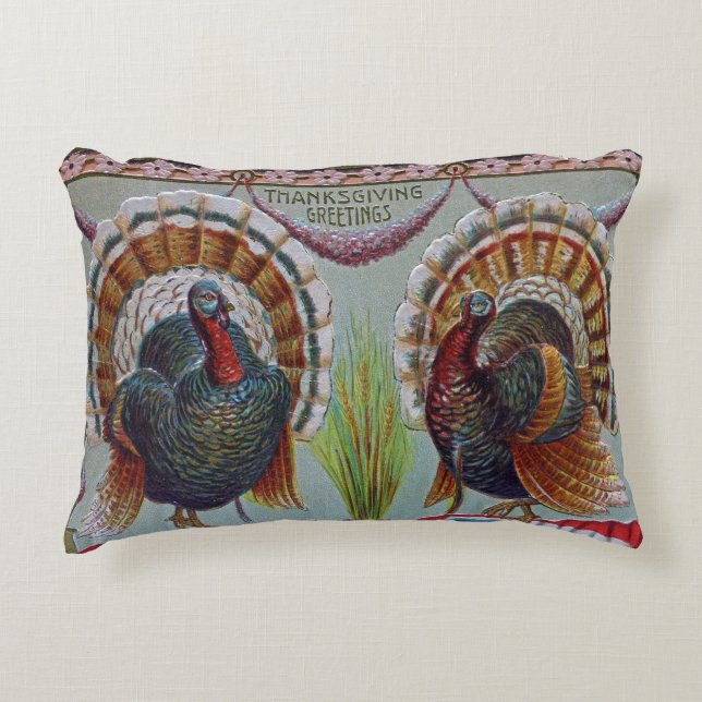 Coussins Décoratifs Salutations d'action de grâces 1906 (Devant)