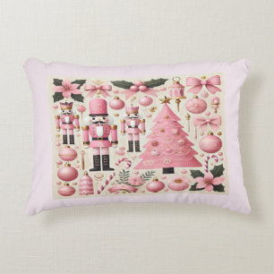 Coussins Décoratifs Sapin de Noël Casse-Noisette Rose