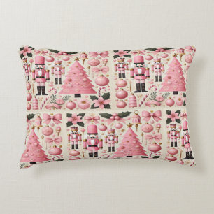Coussins Décoratifs Sapin de Noël Casse-Noisette Rose