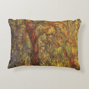 Coussins Décoratifs Saule pleureur par Claude Monet, Beaux-Arts Vintag
