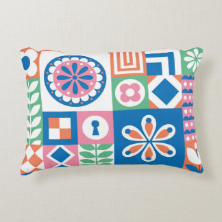 Coussins Décoratifs Scandinave Folk Floral Abstrait Motif