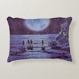 Coussins Décoratifs Science-fiction vintage Rover terrestre Aliens sur