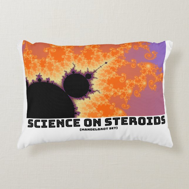 Coussins Décoratifs Science Sur Les Stéroïdes Mandelbrot Fractal (Devant)