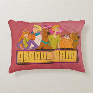 Coussins Décoratifs Scooby-Doo | Graphique de dessin rétro "Gang Super
