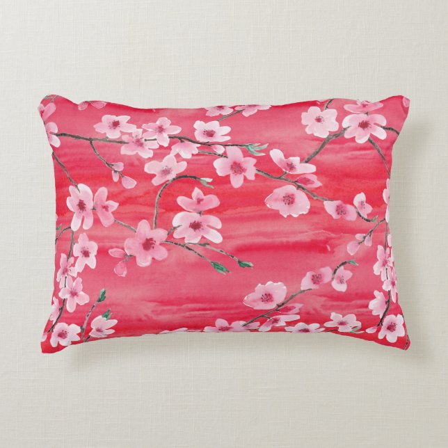 Coussins Décoratifs Seamless pattern with Beautiful Cherry blossom flo (Devant)
