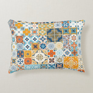 Coussins Décoratifs Seamless pattern with with Portuguese tiles. illus