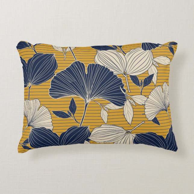 Coussins Décoratifs Seamless tropical plant and leaf pattern backgroun (Devant)