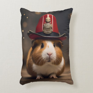 Coussins Décoratifs Secourez prêts : Cochon de Guinée dans le Casquett