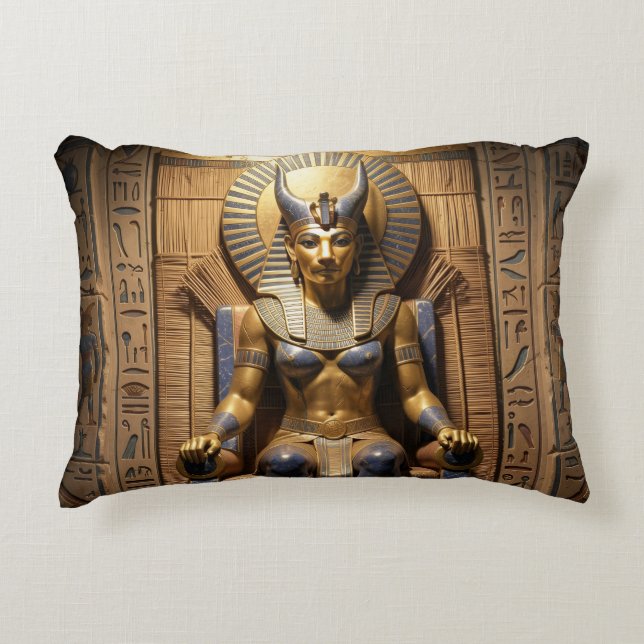 Coussins Décoratifs Sekhmet – Lion-Headed War Goddess (Devant)