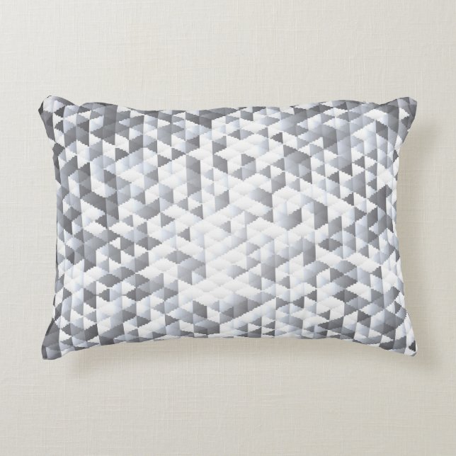 Coussins Décoratifs Séquins d'argent : Arrière - plan de mosaïque scin (Devant)
