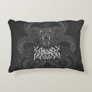 Coussins Décoratifs Serpent Art Déco blanc Graphique de cobra orneme