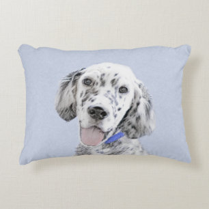 Coussins Décoratifs Setter anglais Blue Belton Peinture Art Chien
