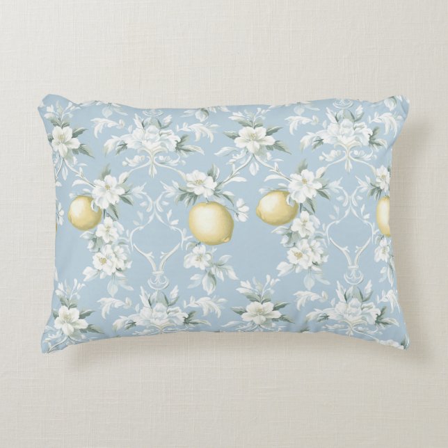 Coussins Décoratifs Shabby Chic Lemon Floral Series Design #8 (Devant)