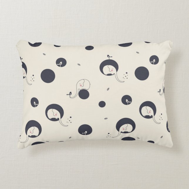 Coussins Décoratifs Shy Elephant Motif (Devant)