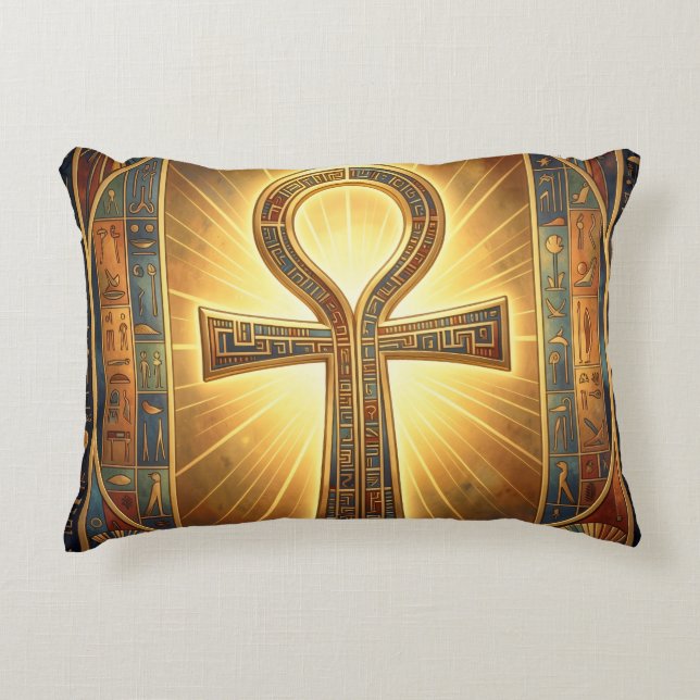 Coussins Décoratifs Signification du symbole Ankh – Clé (Devant)