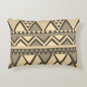 Coussins Décoratifs Simple Motif d'art tribal Brown