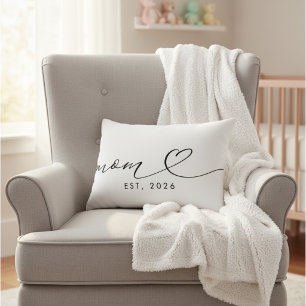 Coussins Décoratifs Simple Nouvelle Maman Noir Blanc