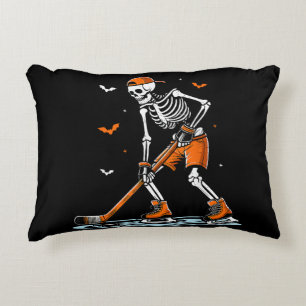 Coussins Décoratifs Skeleton Hockey sur glace Halloween garçons Drôle 