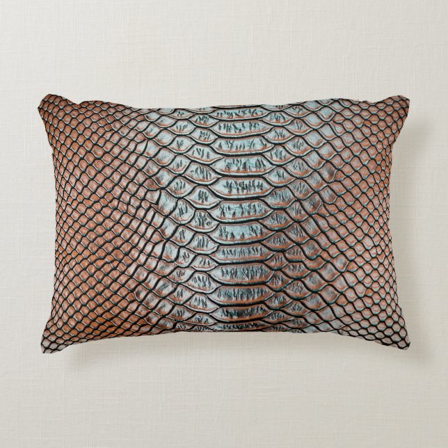 Coussins Décoratifs skin leather texture backgroundtexture,crocodile,l (Devant)