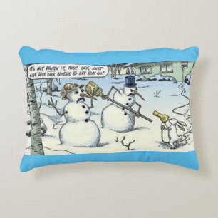 Coussins Décoratifs Snowmen et Rabbit Standoff
