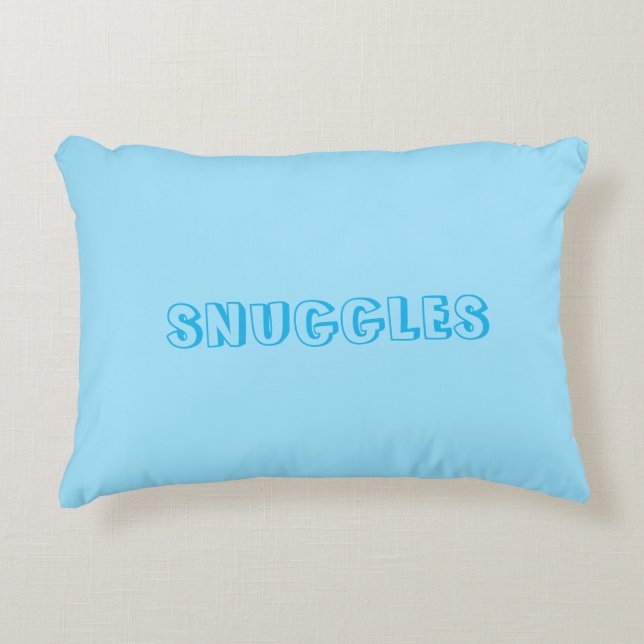 Coussins Décoratifs "Snuggings" bleu clair (Devant)