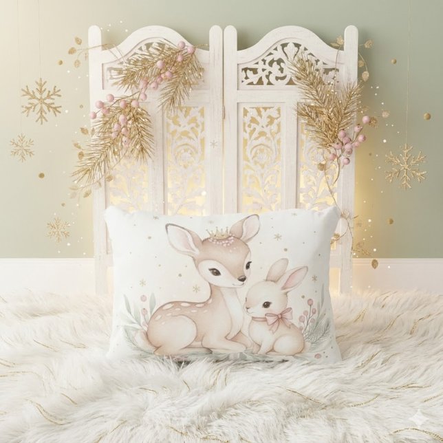 Coussins Décoratifs Soft Winter Dreams – MerryMist Girls | Deer & Bunn (Créateur téléchargé)