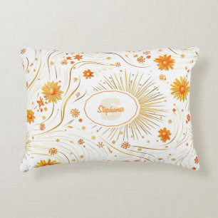 Coussins Décoratifs Soleil doré et rayons - avec étoile Abstraite